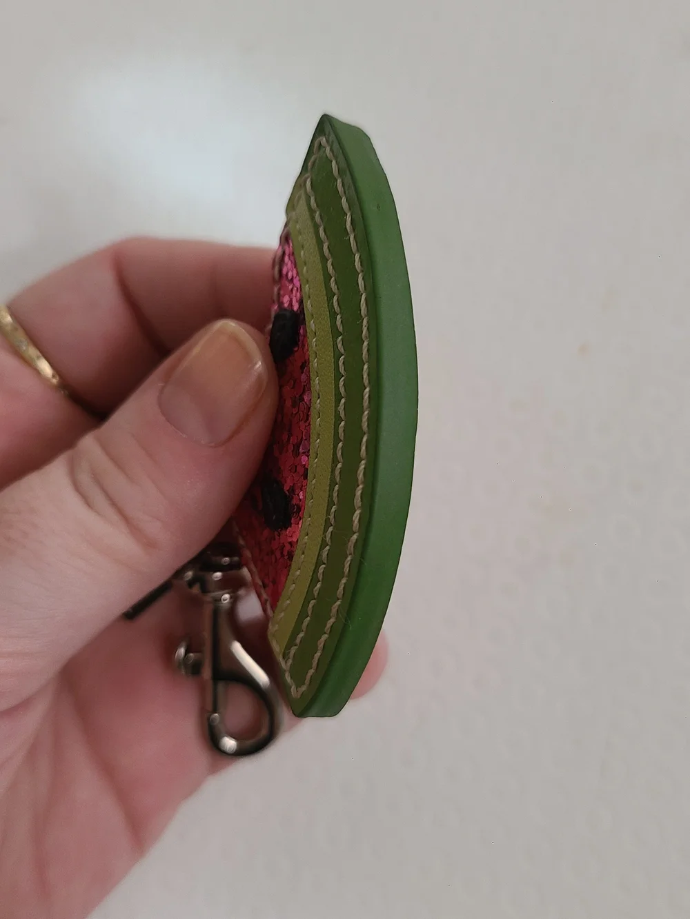 Rare Vintage Coach Watermelon Keychain - Pink and Green